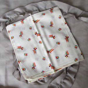 vintage linen handkerchief